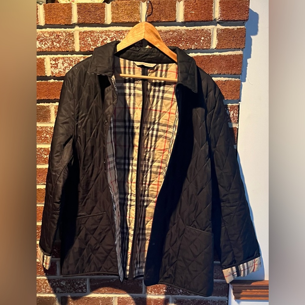 Burberry Black Quilted Utility/Barn Jacket - circa 2k- - Picture 4 of 9